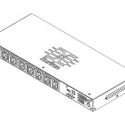Raritan Dominion PX PX2-2180CR - Power control unit (rack-mountable) - Ethernet 10/100/ RS-232 - output connectors: 8