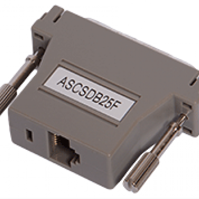 RJ-45(F) TO DB25(M) SERIAL ADAPTER FOR A FEMAL DB25 SERIAL PORT