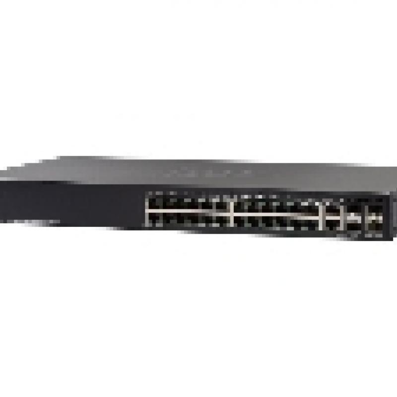 Cisco 550X Series SG550X-24 - Switch - managed - 24 x 10/100/1000 + 2 x combo 10GBase-T + 2 x SFP+
