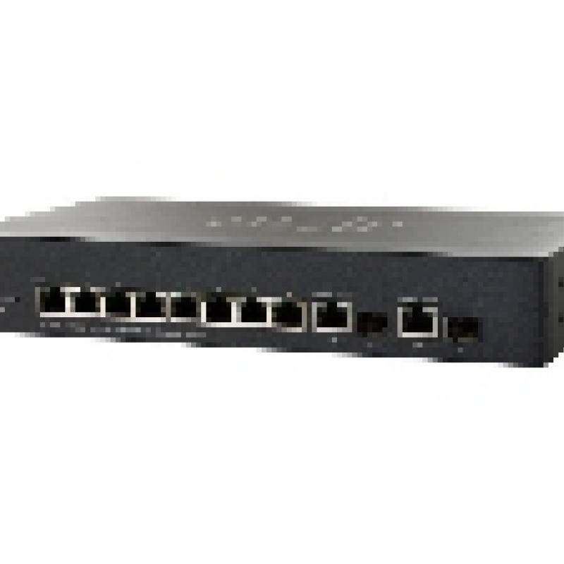 Cisco Small Business SG300-10MPP - Switch - managed - 8 x 10/100/1000 (PoE+) + 2 x combo Gigabit SFP