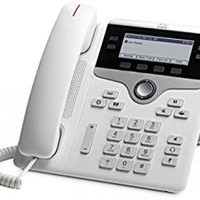 Cisco IP Phone 7841 - VoIP phone - 4 lines - white