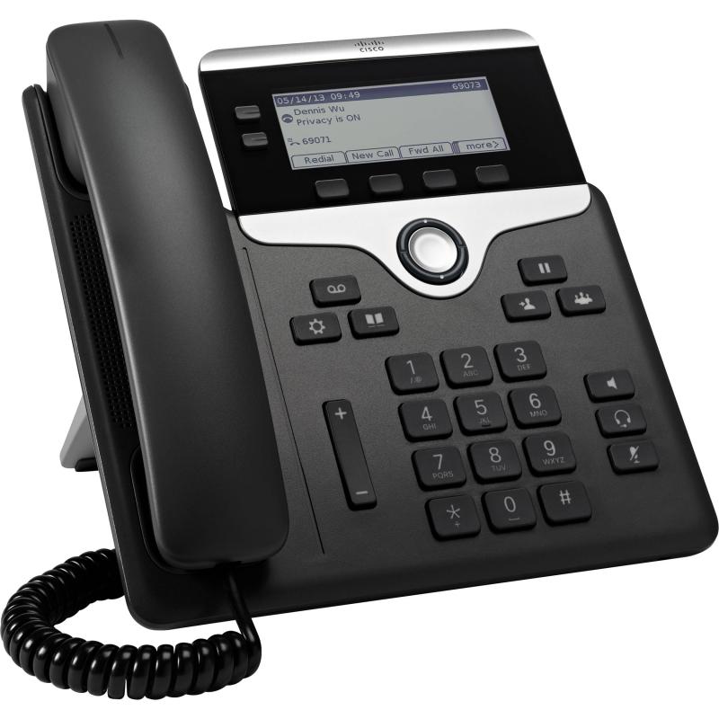 Cisco IP Phone 7821 - VoIP phone - 2 lines - charcoal