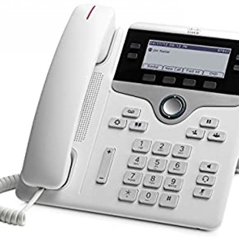 Cisco IP Phone 7841 - VoIP phone - 4 lines - white