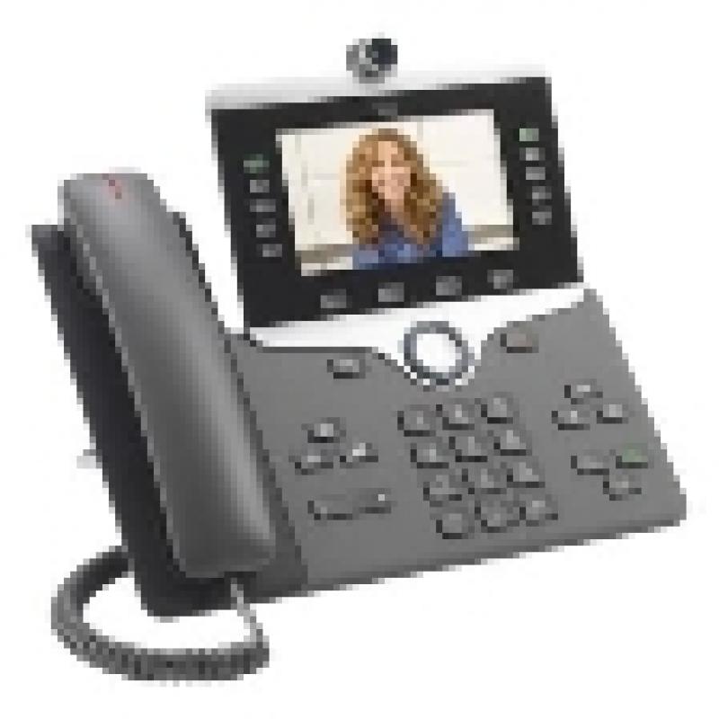 Cisco IP Phone 8845 - IP video phone - SIP/ SDP - 5 lines